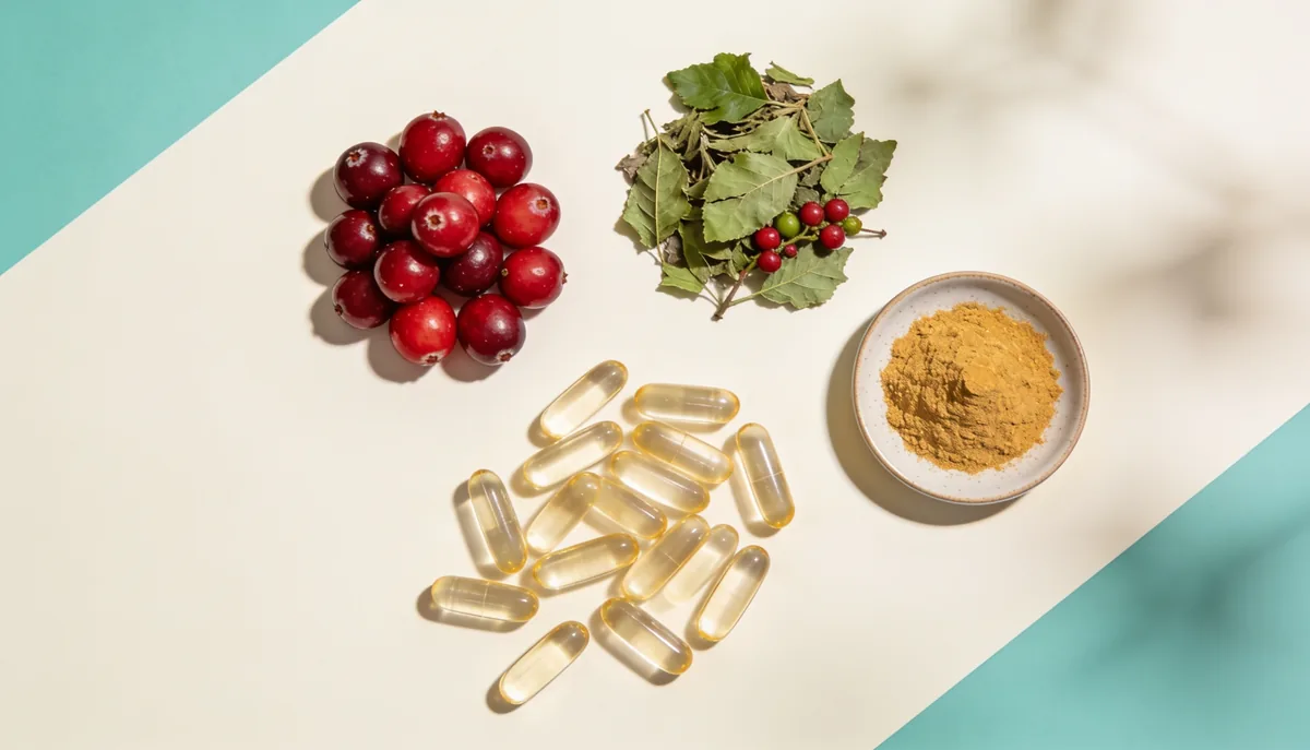 Cranberry, bearberry, berberine and capsules shared bladder supplement ingredients