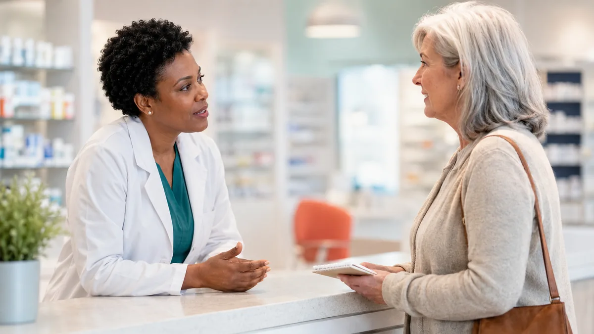 asking a pharmacist about medications causing bladder leaks 2026