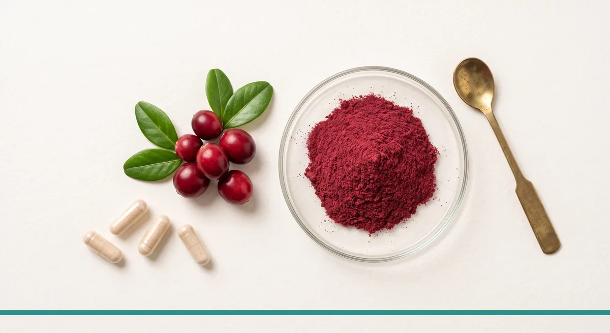 FemiCore ingredients: cranberry extract standardized to 30 percent proanthocyanidins