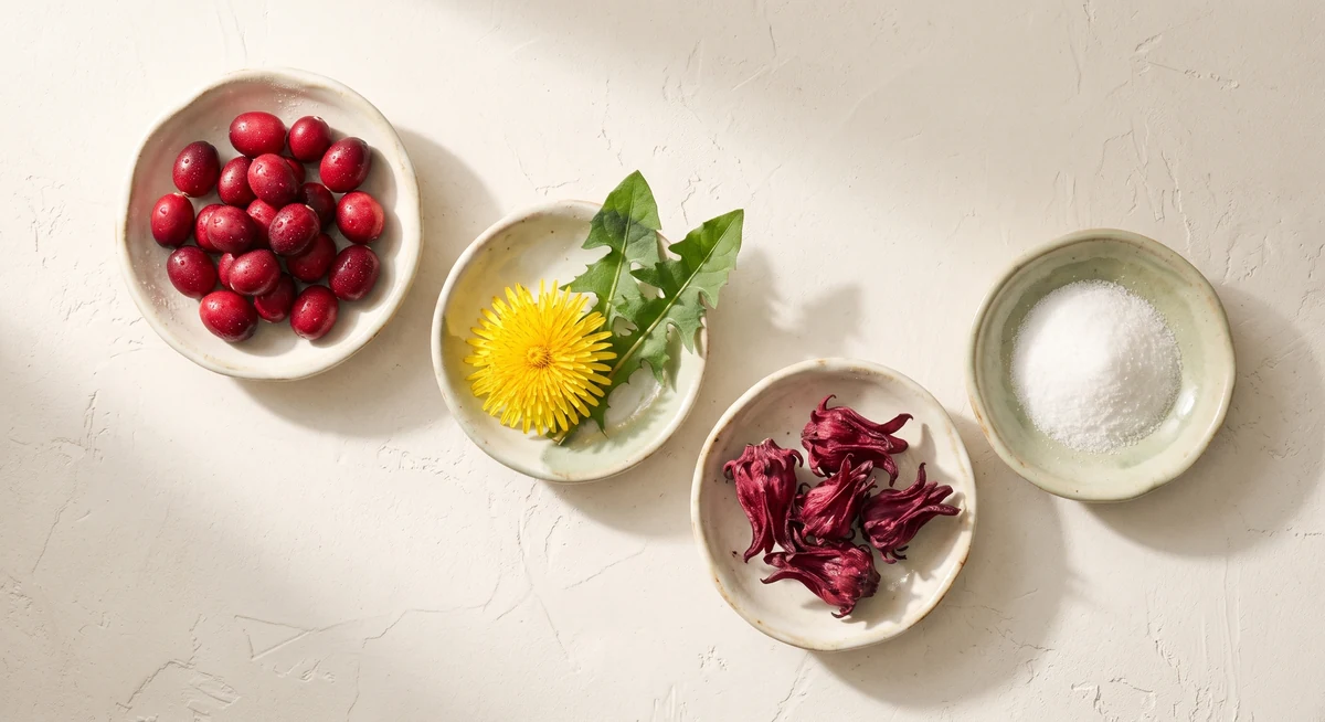 Cranberry dandelion hibiscus and d-mannose the four pHemmePure ingredients