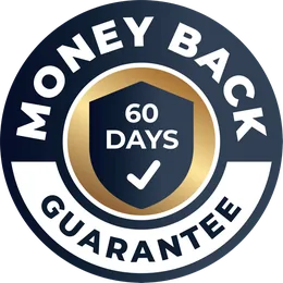 FemiCore 60-day money-back guarantee badge